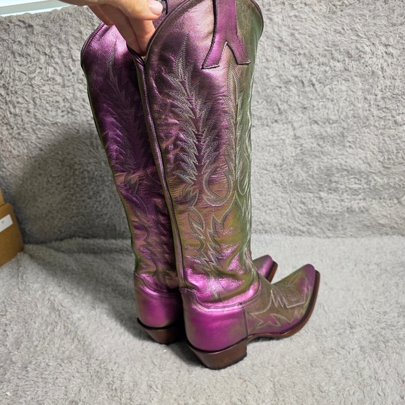 Old Gringo Mayra Bis Prisma Iridescent Cowboy Boots Snip Toe 7B NEW - Picture 4 of 13